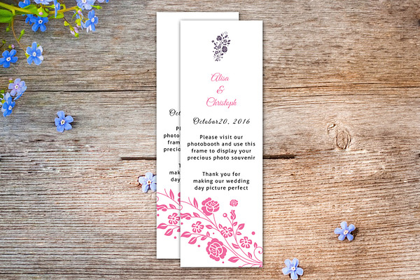Photo Booth Place Card Template