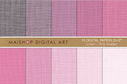 Digital Papers-Linen-Pink Shades