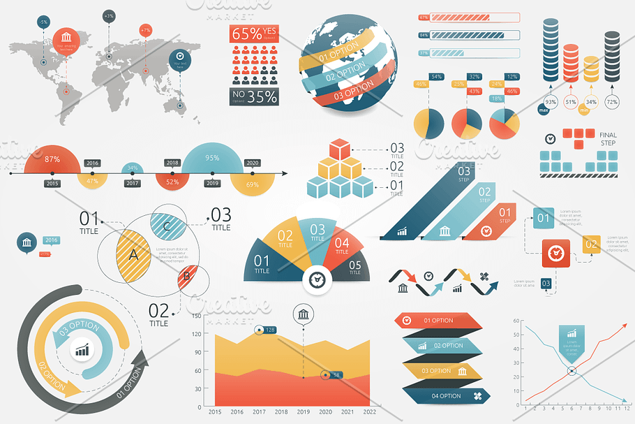 Infographic Elements Bundle in PowerPoint Templates - product preview 8