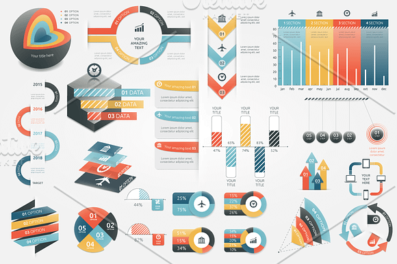 Infographic Elements Bundle in PowerPoint Templates - product preview 2
