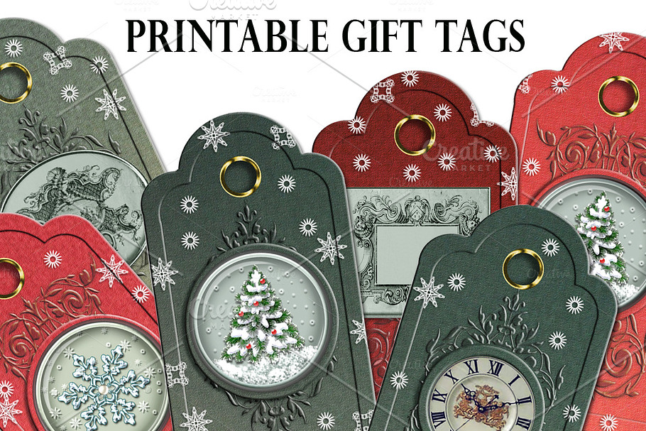 Christmas Printable gift tags cards
