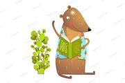 Teddy Bear Reading Book