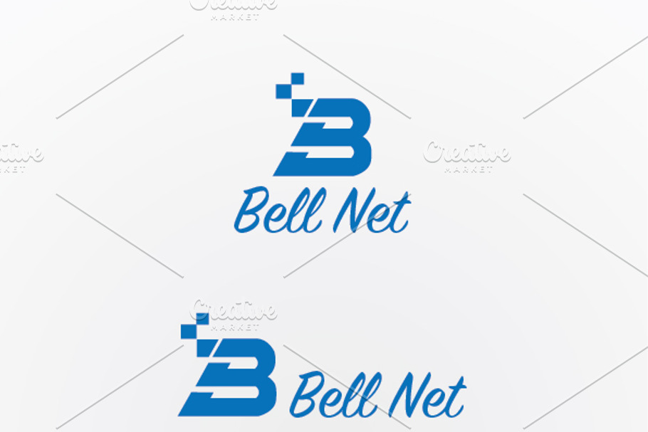 Bell Net Logo Template in Logo Templates - product preview 8