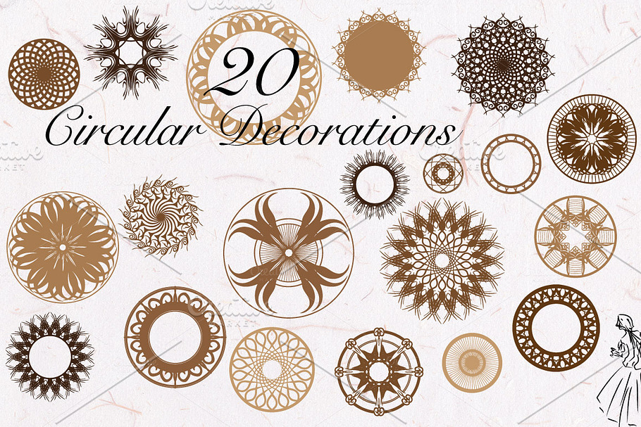 25 Vector Ornaments