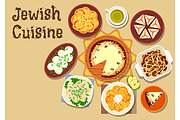 Jewish cuisine dinner menu