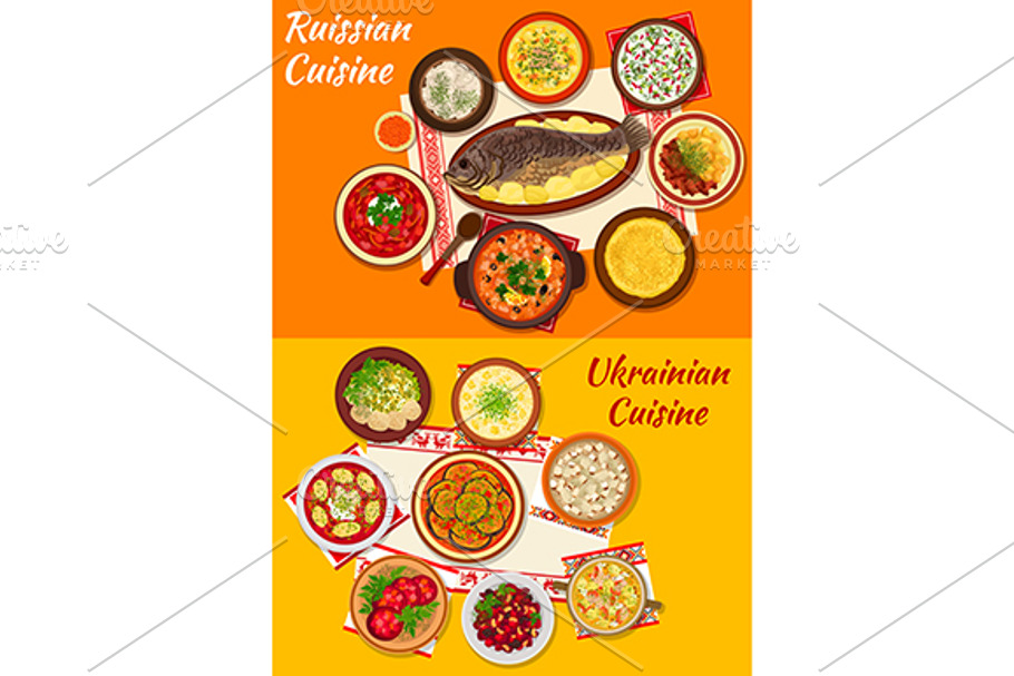 Russian and ukrainian cuisine in Graphics - product preview 8