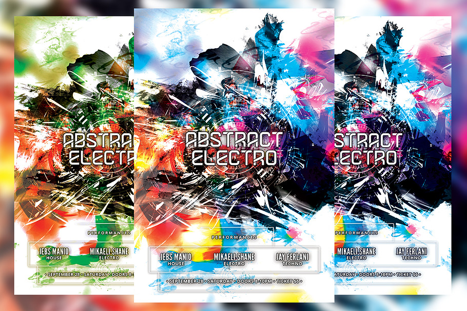 Abstract Electro Flyer
