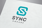 Sync Square - Letter S Logo