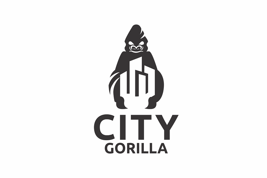 Gorilla City  in Logo Templates - product preview 8