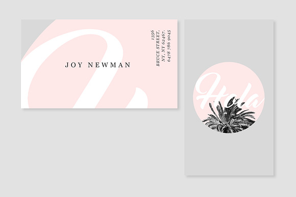 Hola Business Card Template in Business Card Templates - product preview 3