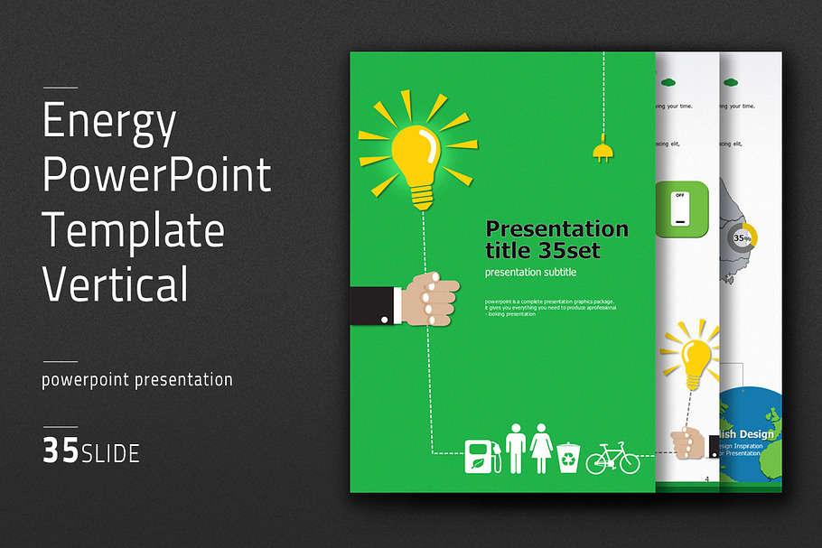 Energy PowerPoint Template Vertical