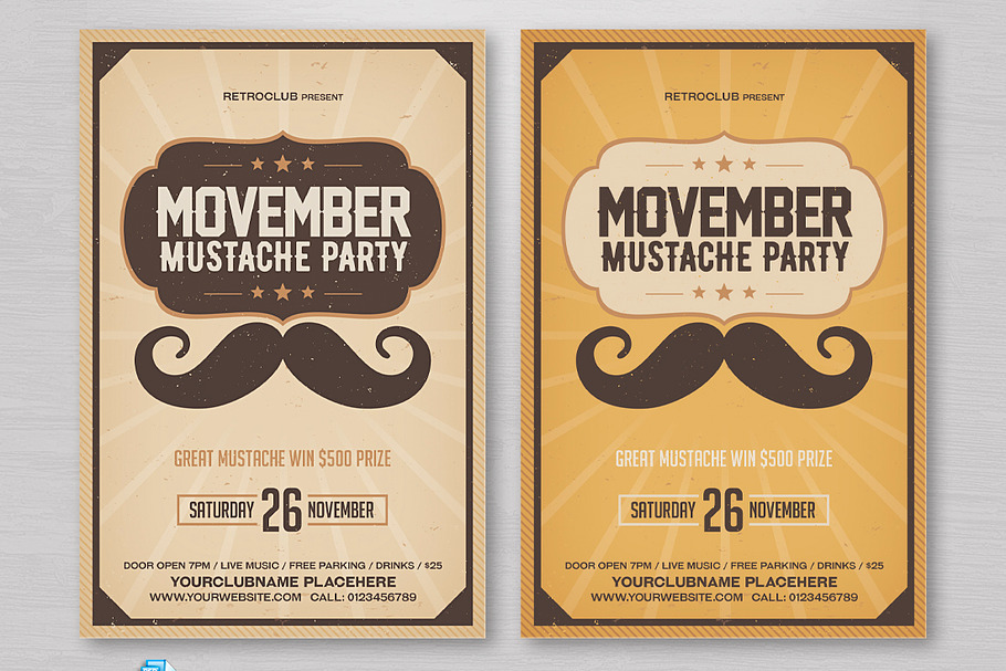 Movember Mustache Flyer