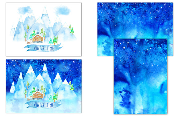 Winter Time Cliparts in Illustrations - product preview 2