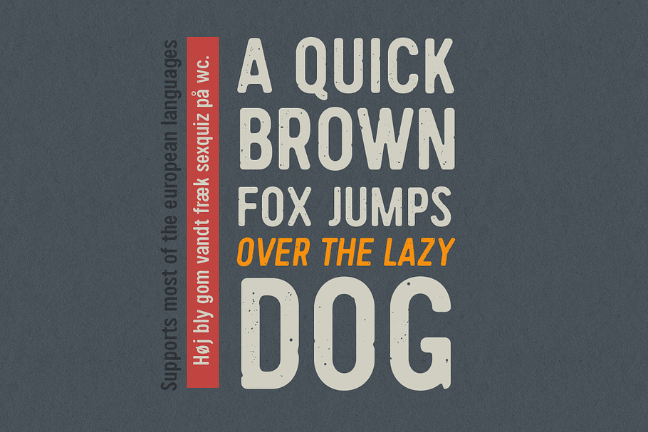 Handy Sans Condensed Distressed in Sans-Serif Fonts - product preview 8