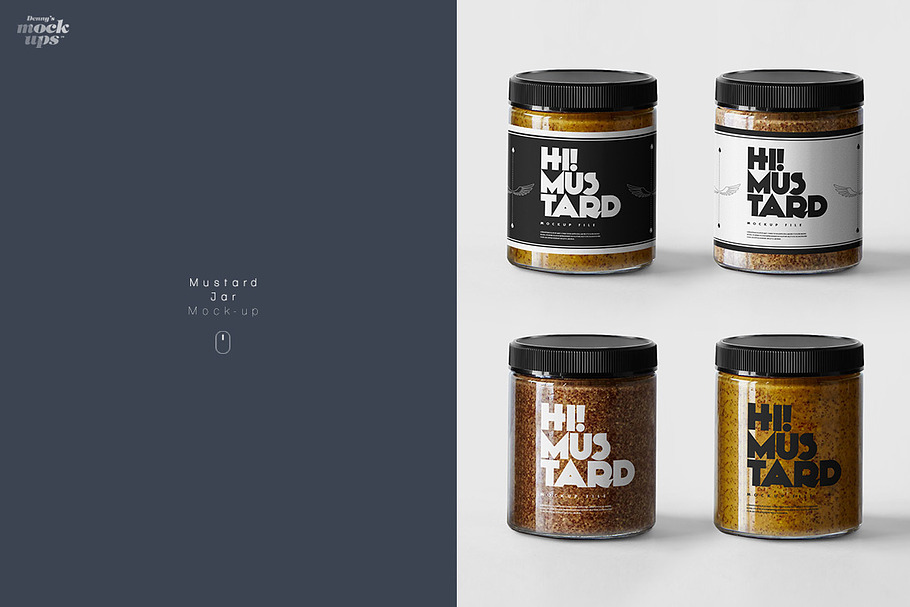 Mustard Jar Mockup in Product Mockups - product preview 8