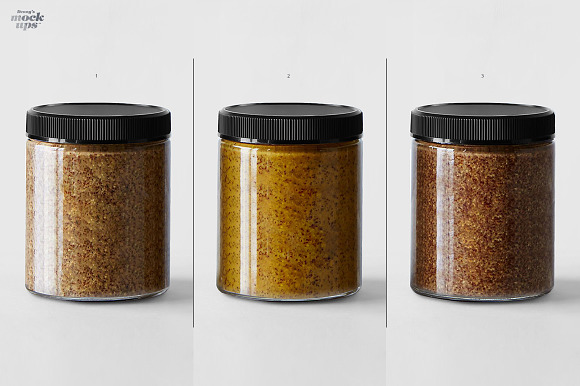 Mustard Jar Mockup in Product Mockups - product preview 6