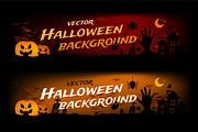 Halloween banner vector background