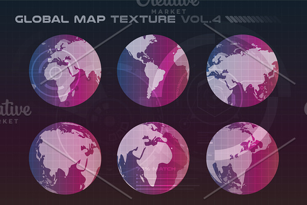 World vector map set