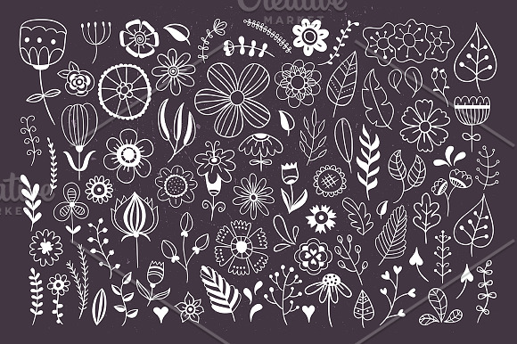 Hand drawn florals in Illustrations - product preview 2
