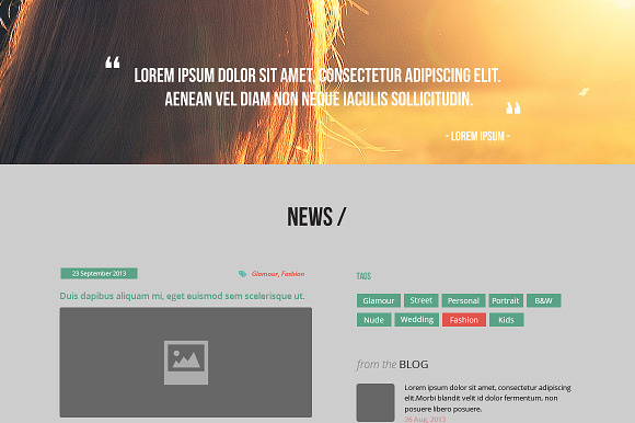 Linos - One Page Portfolio Psd Theme in Landing Page Templates - product preview 3