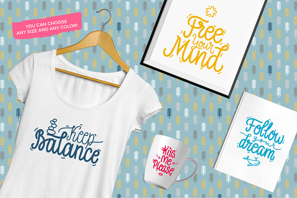 Motivational Vector Letterings in Illustrations - product preview 2