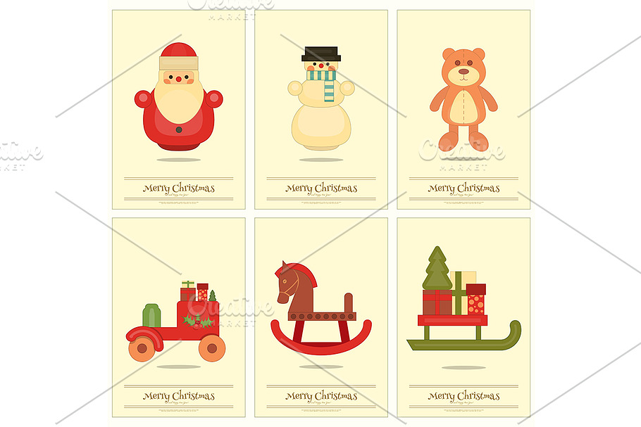 Merry Christmas Posters in Illustrations - product preview 8