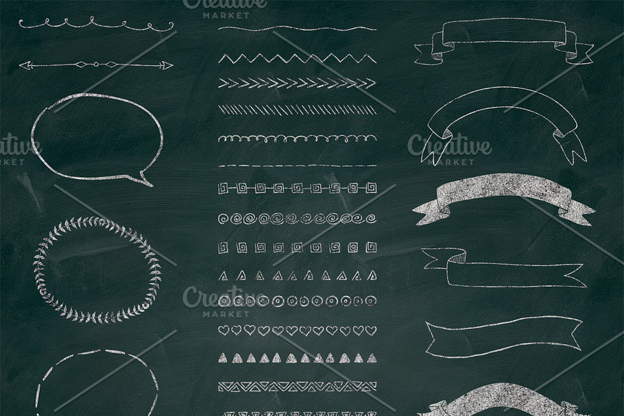 Separate PNG Chalk Drawing Elements in Objects - product preview 8