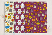 Set of Halloween's patterns