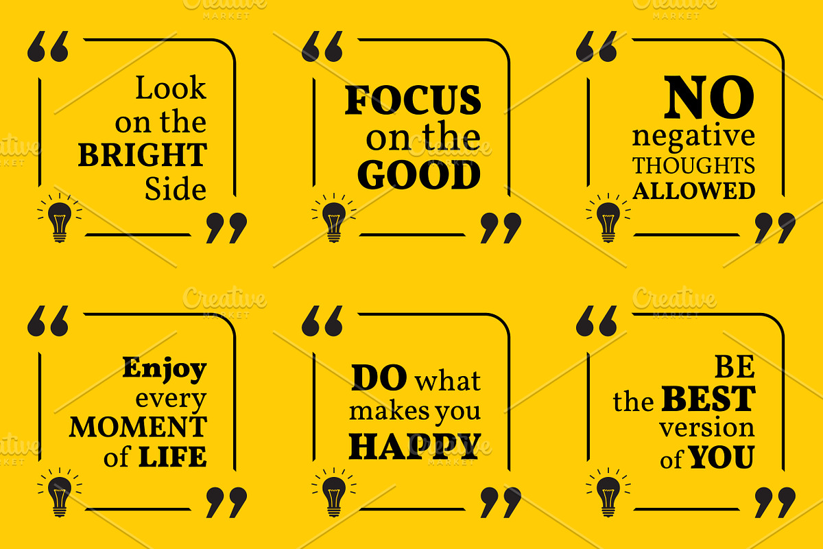 Nine motivational quotes. Set 1/55 in Illustrations - product preview 8
