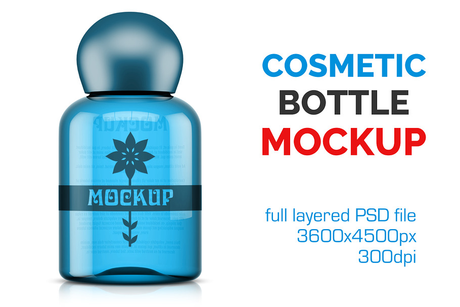 Clear Cosmetic Bottle Mockup Vol. 4 in Product Mockups - product preview 8