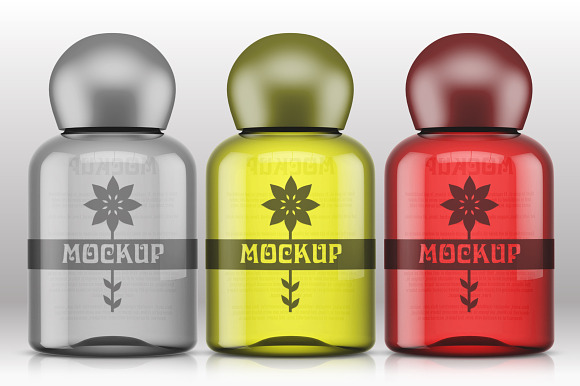 Clear Cosmetic Bottle Mockup Vol. 4 in Product Mockups - product preview 2