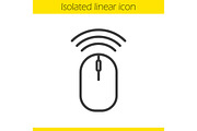 Wireless computer mouse icon. Vector