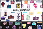 Doodle gift boxes set + 8 patterns