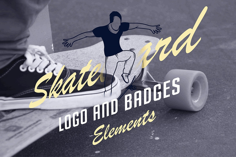 Skateboarding Logo in Logo Templates - product preview 8