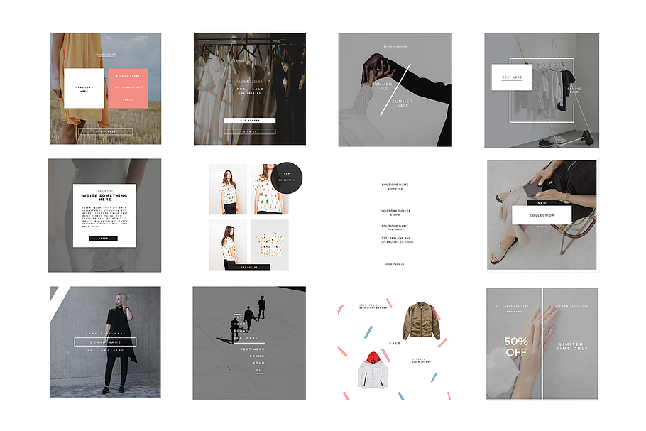 Minimal Instagram Template Vol 1 in Instagram Templates - product preview 8