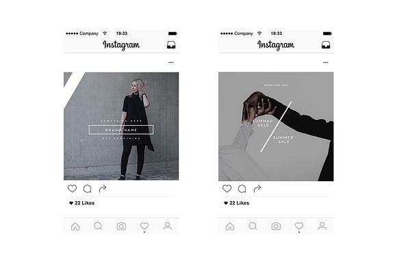 Minimal Instagram Template Vol 1 in Instagram Templates - product preview 1