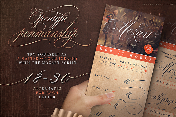The Mozart Script in Wedding Fonts - product preview 1