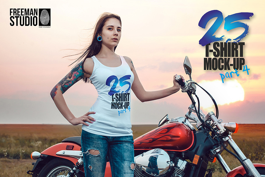25 T-Shirts Mock-Up (Part 4) in Product Mockups - product preview 8