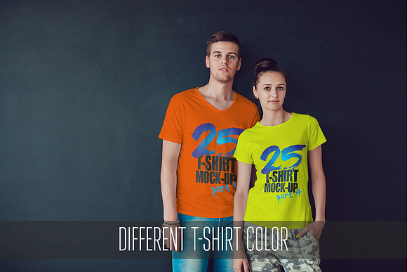 25 T-Shirts Mock-Up (Part 4) in Product Mockups - product preview 2