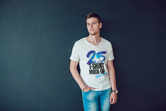 25 T-Shirts Mock-Up (Part 4) in Product Mockups - product preview 12