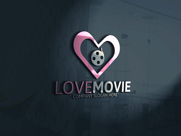 Love Movie Logo in Logo Templates - product preview 3