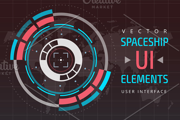 UI hud infographic interface vector  in Illustrations - product preview 2