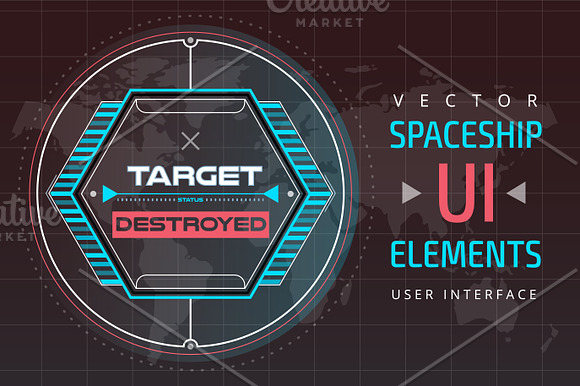 UI hud infographic interface vector  in Illustrations - product preview 4
