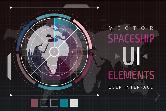 UI hud infographic interface vector  in Illustrations - product preview 6