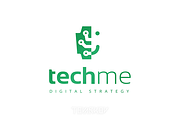 Techme Brain Logo Template