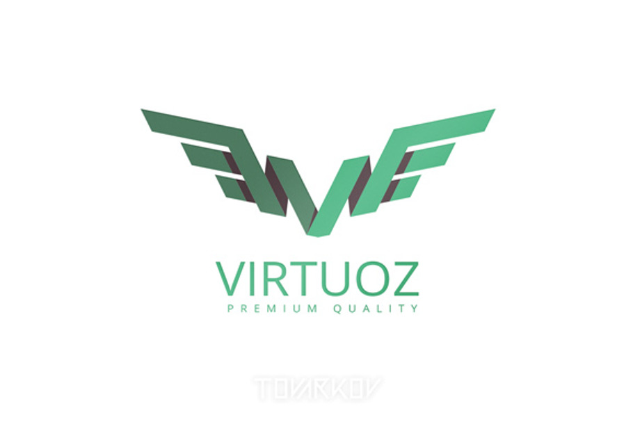 Virtuoz Letter V Logo Template