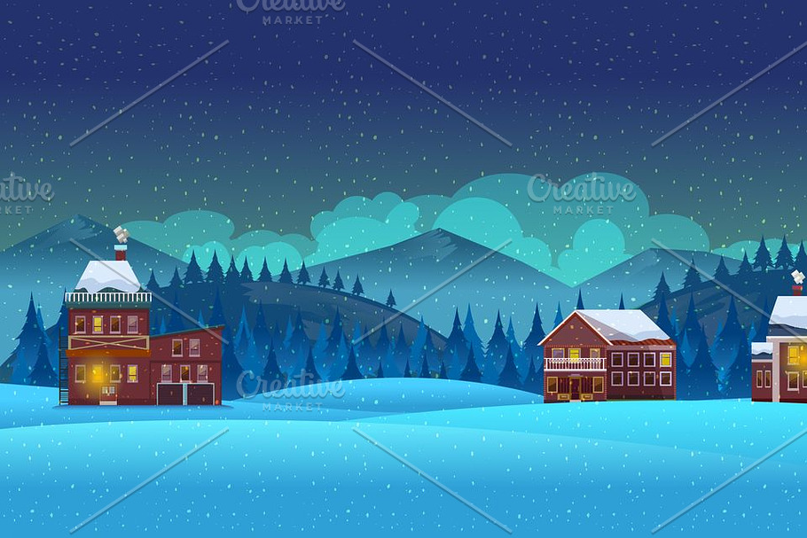 Winter Background in Illustrations - product preview 8