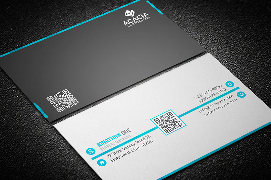 Haki Business Card in Business Card Templates - product preview 8