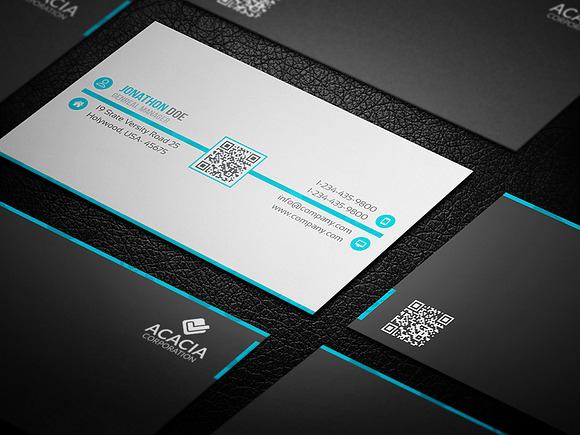 Haki Business Card in Business Card Templates - product preview 1