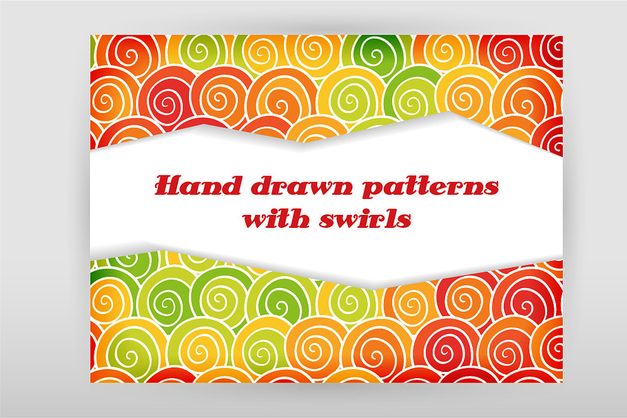 Swirls seamless patterns + Bonus in Patterns - product preview 8